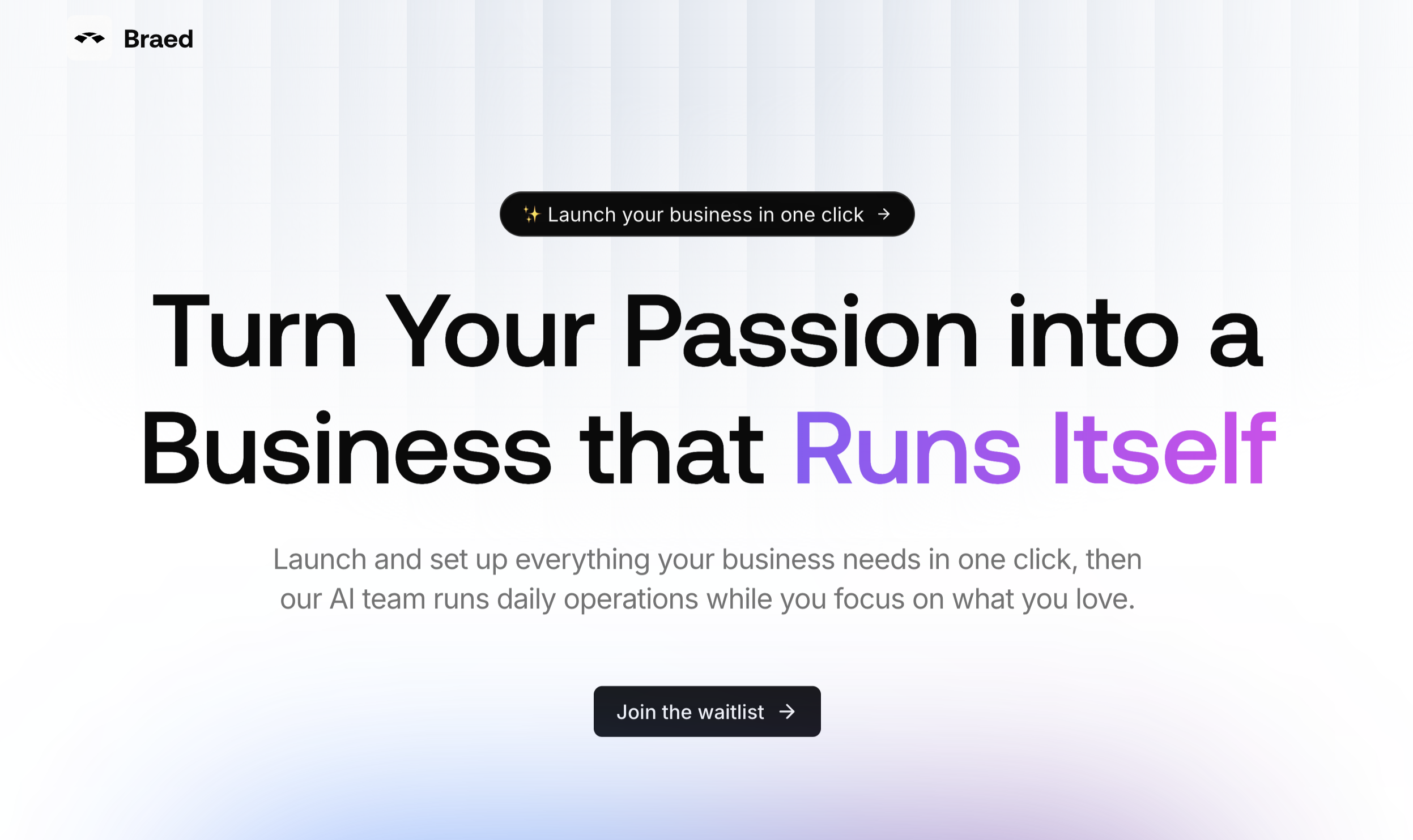 Braed - Launch Your Business in One Click
